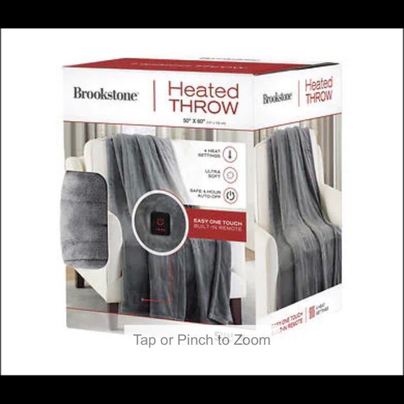 Brookstone Bedding New Brookstone Heated Throw Poshmark